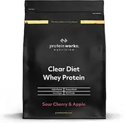 Protein Works - Clear Diet Whey Protein Isolate Powder | Refreshing High Protein Drink | Sour Cherry & Apple | 1kg