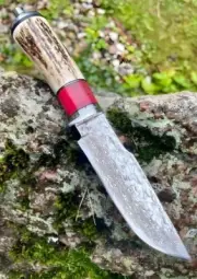 Personalized Damascus Steel Knife 20cm Handmade Fixed Blade Knife