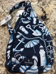 Vera Bradley Lighten Up Essential Compact Sling Backpack - Shore Enough NWT