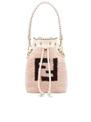 Fendi Mon Tresor Bucket Bag in Pink Sheepskin
