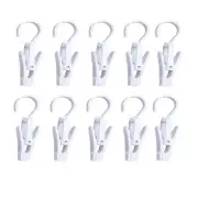Super Strong Swivel Hanging Hooks - Laundry & Curtain Clips, Clothes Pins - B...