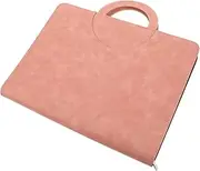 NUOBESTY Id Storage Bag Document Organizer Small Zipper Bags Passport Case Document File Organizer Document Case Maternity Notes Folder Document Pouch Zipper File Bags Zipper Folder Pink