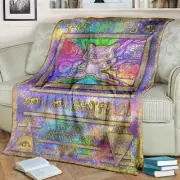 Lambswool 150x200cm Mew Peripheral Collection Card Super Soft Blanket