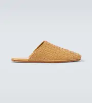 [Bottega Veneta] Bottega Veneta Sunday Intrecciato leather mules AU 7 beige