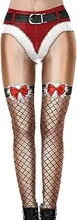 [Generic] Ugly Santa Christmas Leggings | Holiday Print Leggings,Machine Washable Christmas Costume For Friends, Sister, Daughter, Mother