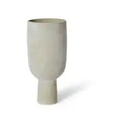 E Style Alora 34cm Ceramic Plant/Flower Vase Decor - Soft Grey