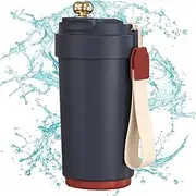 Coffee Mugs with Lids | Thermal Stainless Steel Insulated Mug - Spill-Proof Safe Insulation Water Bottle for Workout, School