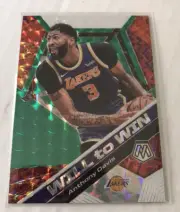 2019-20 Mosaic Basketball Anthony Davis Will To Win Green Mosaic Refractor!! #6
