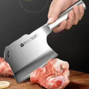 Heavy Duty Cleaver Knife Butcher Kitchen Beef Bone Chopping Slicing 3Cr13 Steel