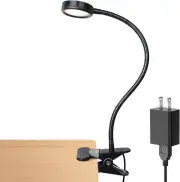 Color-Changing Clip-On Light for Desk, Bed, and Computers - Adapter Included