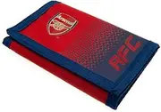 Arsenal FC Wallet Red Blue Money Purse Touch Fastening Football Supporters Merchandise, Red