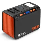 Takki Portable Power Station 277Wh, Backup Battery, 110V/250W Pure Sine Wave