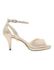 [NINA] Briza Sandals in Platino Shimmer Suedette