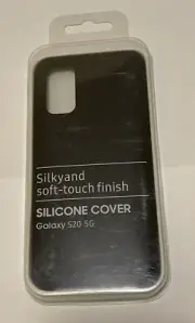 Silicone Cover Case for Galaxy S20 5G Black