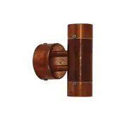 Comma Outdoor Up-Down Wall Light Copper 2lt 240v