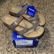 BIRKENSTOCK MAYARI BIRKO-FLOR MOCHA NORMAL FIT SANDALS 39 US 6 MEN 8 WOMEN