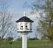 Birdhouse | Poly Gazebo Birdhouse | 4 rooms | Amish handmade | Made in USA