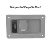 Next Gen Ford Ranger direct fit tub panel single 50A Anderson plugs