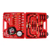 Universal Fuel Injection Gauge Pressure Tester Test Kit Car System Pump Tool Set