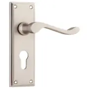 Camden Euro Lever Set, Satin Nickel