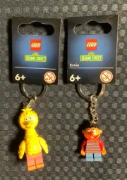 LEGO Sesame Street Keychains Ernie(854195) and Big Bird (854194)
