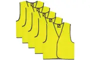 5 x Workcraft Kids Hi-vis Vest WVK800 - Lime