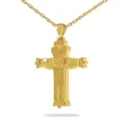 Stainless Steel/Gold Plated Claddagh Pendant/Necklace Cremation Urn for Ashes