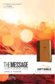 The Message ─ Brown / Saddle Tan, Leather-Look, The Bible in Contemporary Language