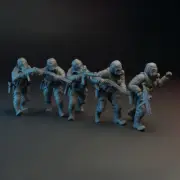 1/35 Scale British Sas 5 Soldiers Resin Figures Model