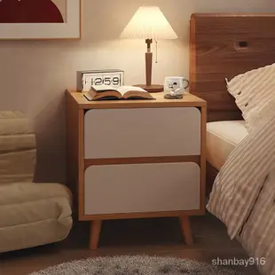 抽屜櫃 床頭櫃 收納櫃 床邊櫃 床頭櫃簡約現代臥室小戶型儲物櫃簡易置物架收納櫃傢用迷你床邊櫃 6PXF