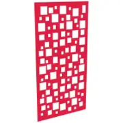 ProtectorAl 300-1200w x 1201-2400h Light Red/Gloss White Squares Unframed Composite Deco Panel