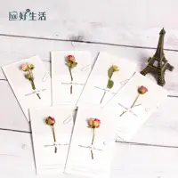 在飛比找momo購物網優惠-【hoi! 好好生活】手工真乾花卡片-驚艷泡泡