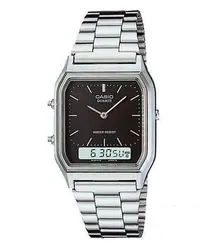 在飛比找Yahoo!奇摩拍賣優惠-CASIO卡西歐歷久不衰熱銷錶款經典復古潮流金雙顯男錶公司貨