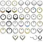 Surgical Steel Septum Clicker Nose Daith Segment Cartilage Rings Hoop Piercing