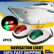 2x LED Navigation Lights Lamp Side Mount Port Starboard Marine Yacht Boat 12V