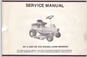 Massey Ferguson MF8, MF832 rear engine Mower Service Manual 16 pages