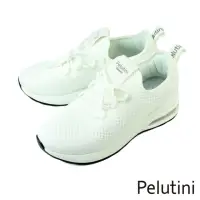 在飛比找momo購物網優惠-【Pelutini】厚底透氣綁帶休閒鞋 白色(3029W-W