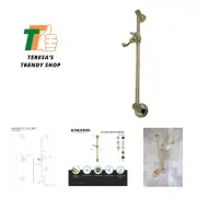 Designer Trimscape Showerscape Shower Slide Bar, Polished Brass 24 x 4.25 x 6.25