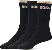 [BOSS] Men's Lurex Logo Combed Cotton Socks