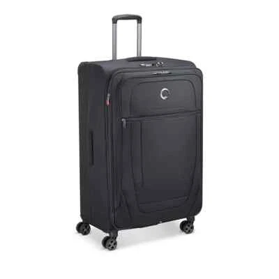 Delsey T1126 Black Helium DLX Softside Expandable Spinner Luggage 29 in