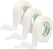 Beauty7 Eyelash Tape Eyelash Extension Supplies White Lint Free Medical Eyelash Tapes for Eyelash Extension 3 Rolls(9.1m)