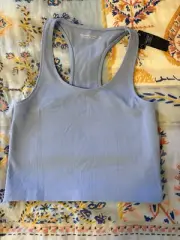 New NWT Abercrombie And Fitch Medium Light Sky Blue Athletic Soft Collection