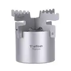 Quality 100ml Titanium Alcohol Stove with Cross Stand for Camping and Hiking