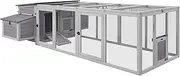Flyline Grande Chicken Coop House Hutch with Nesting Boxes and Run