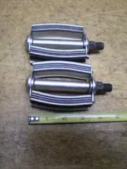 NOS Black Striped Ladies & Boys Bow Bicycle Pedals Schwinn Higgins Monark Sears