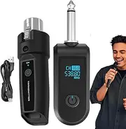 Microphone Adapter - Wireless Microphone Adapter, Audio Mixer | Portable Wireless Transmitter Receiver for Vlogging Singing Guitar Audio Mixer