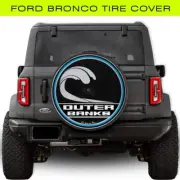 32" FORD BRONCO Spare Tire Cover with BACKUP CAMERA - OUTER BANKS BRONCO