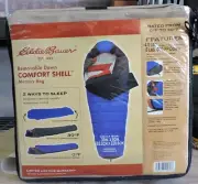 EDDIE BAUER DOWN COMFORT SHELL MUMMY SLEEPING BAG