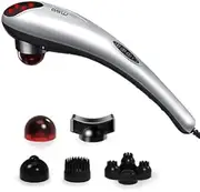Handheld Deep Tissue Massager Percussion Massage Machine for Muscles Back Neck Shoulder Leg- Hand Held Electric Back Massager for Neck and Back Full Body Pain Relief and RelaxationHand held Deep Tissu