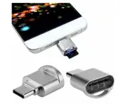 Cables & Adapters Usb Type C 3.1 To Microsd Tf Card Reader Adapter For Macbook Smartphone / Tablet Platinum